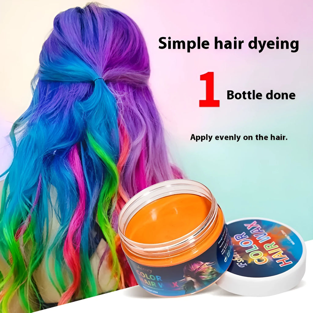 120g hair styling clay jar in multiple colour options including blue, granny grey, and rose red
