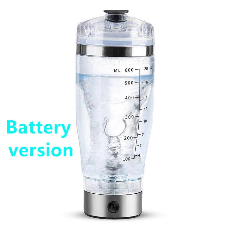 Electric protein shake stirrer USB rechargeable 600ml Type-C stainless steel vortex blender cup
