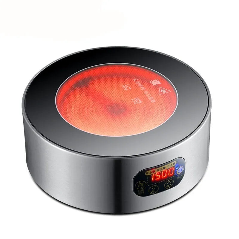 Electric ceramic glass mini tea stove GW-T5 black with touch panel and microcrystalline cooktop