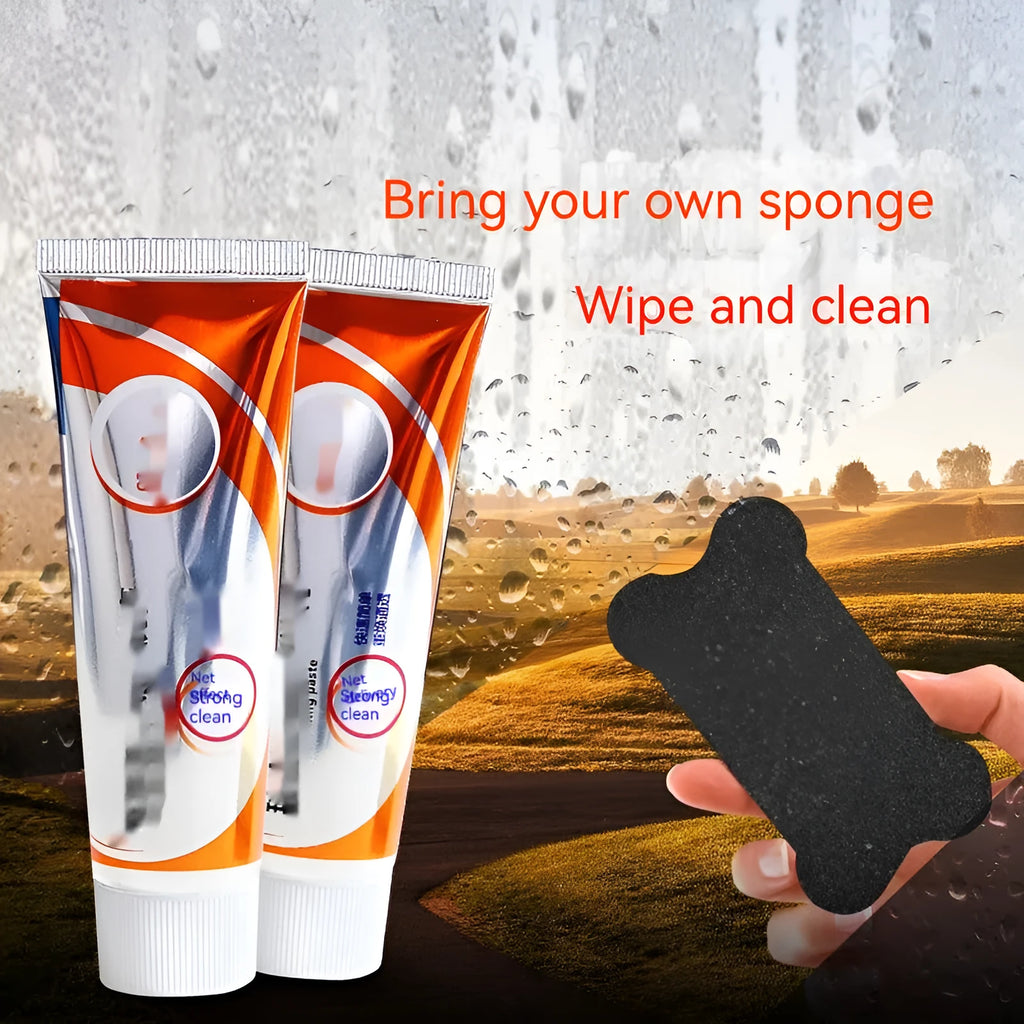 65ml white bottle of car windshield cleaning paste for oil stain removal