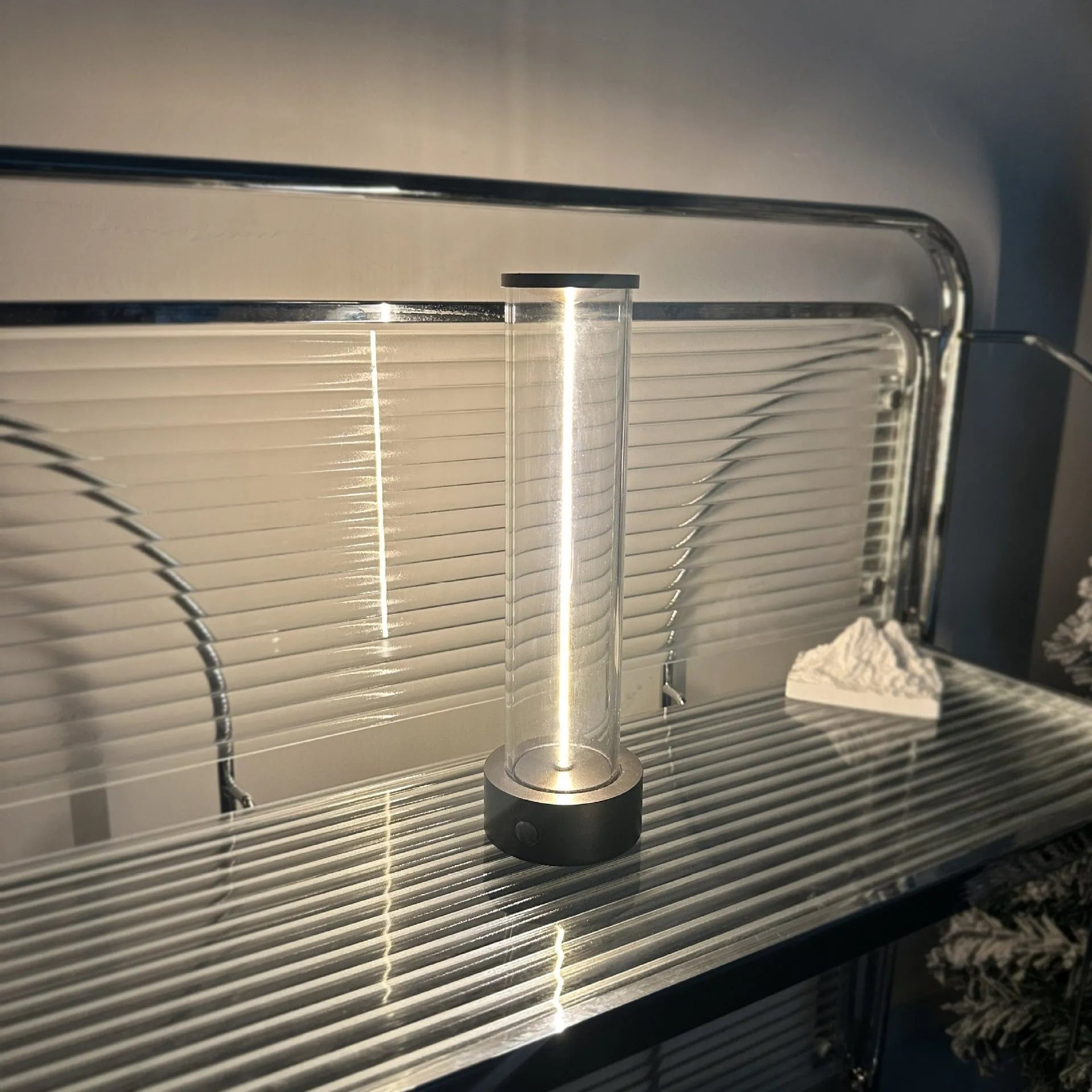 Slender rectangular USB-powered LED night light strip with magnetic base, dimensions 53mm by 234mm.