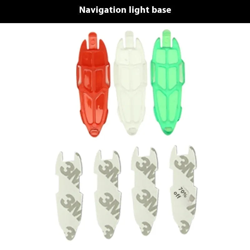 V3 wireless charging waterproof navigation light for model ships and aircraft in green, red, or white colours