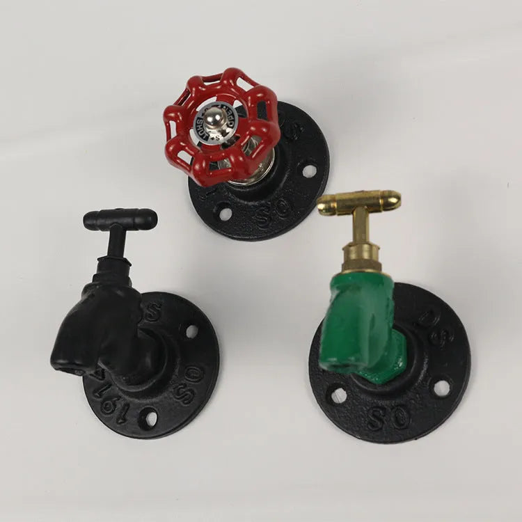 Water pipe style metal towel hook wall mounted with polished finish