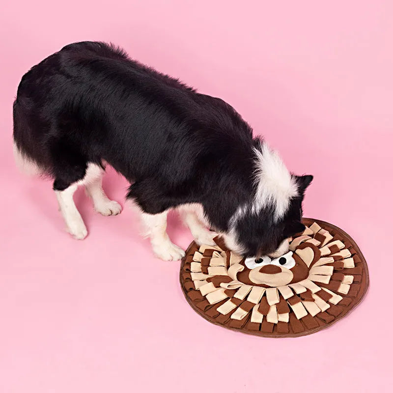 50 x 50cm polar fleece snuffle mat for dogs and cats, interactive foraging and training pad