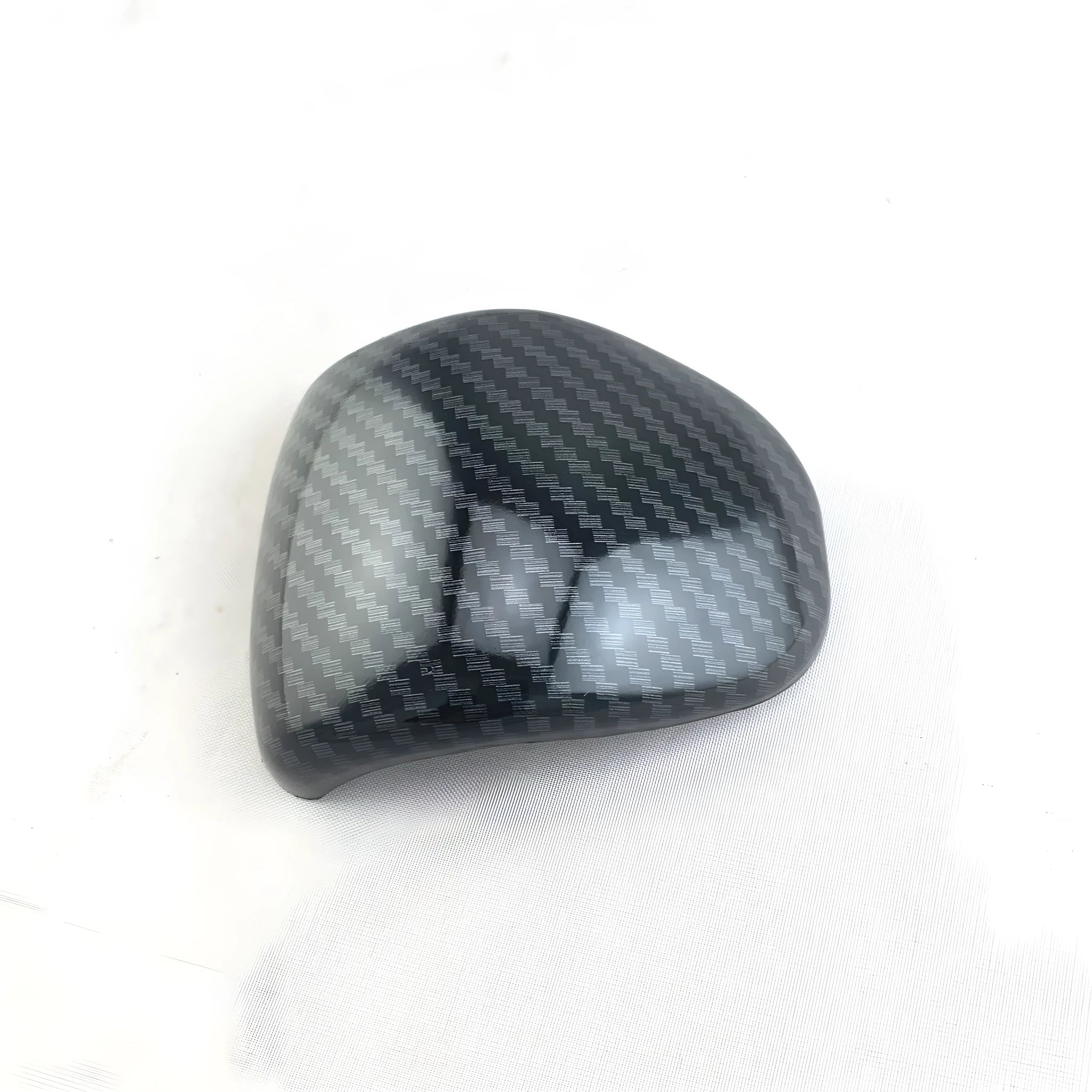 Black carbon fibre pattern gear shift cover for car interior modification