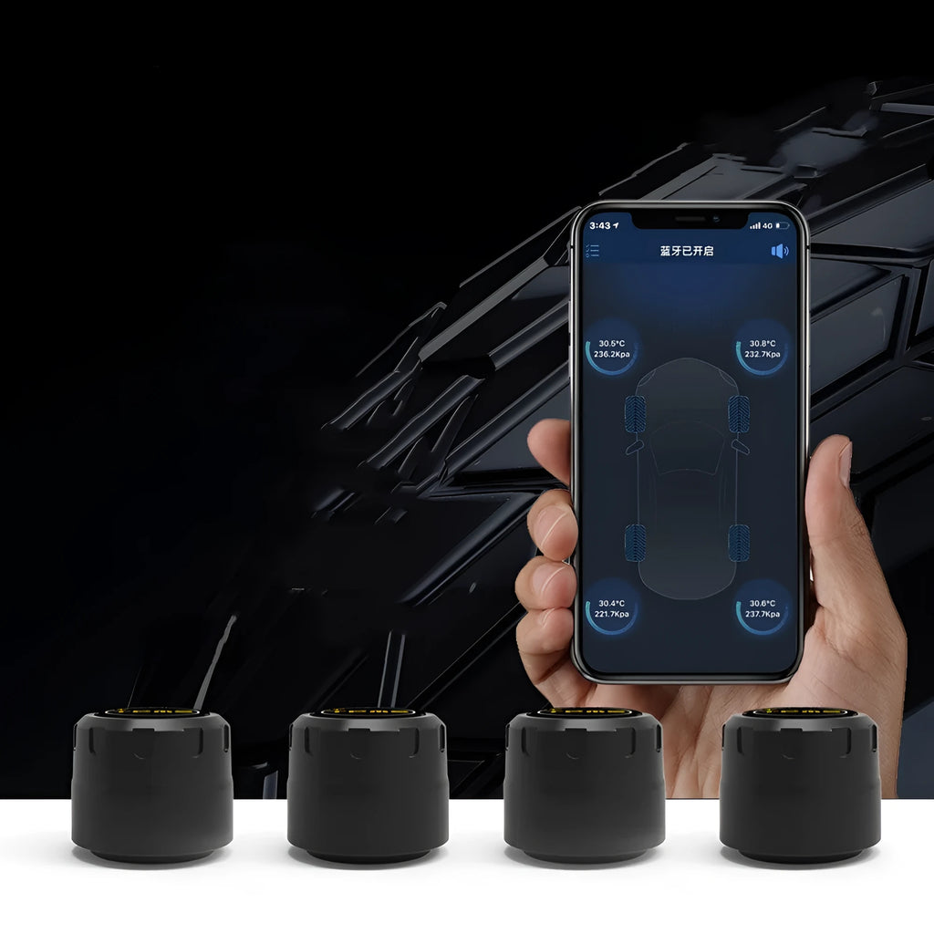 Bluetooth 5.0 automotive tyre pressure monitor sensors with wrench and anti-theft screws