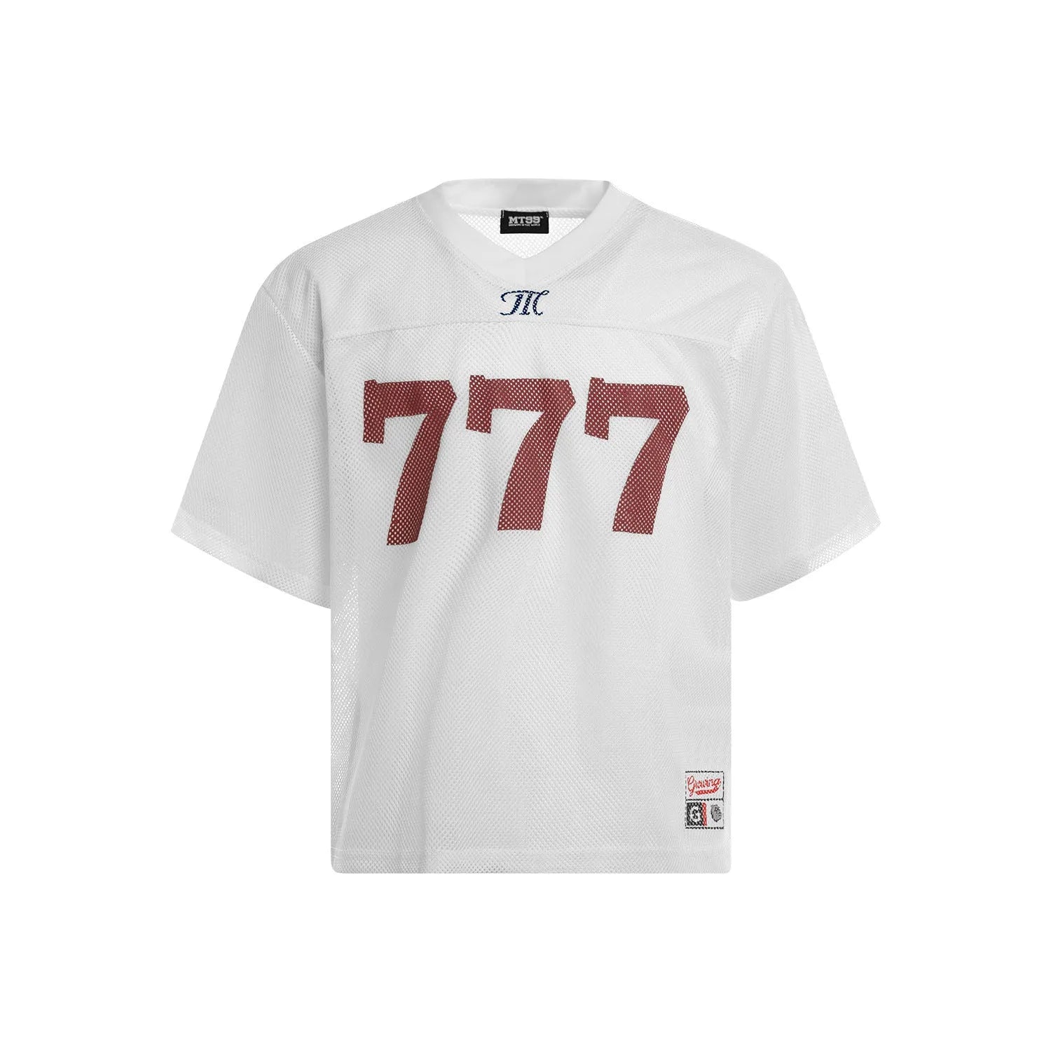 Loose fit retro style t-shirt in polyester fabric showing colour options black white purple orange
