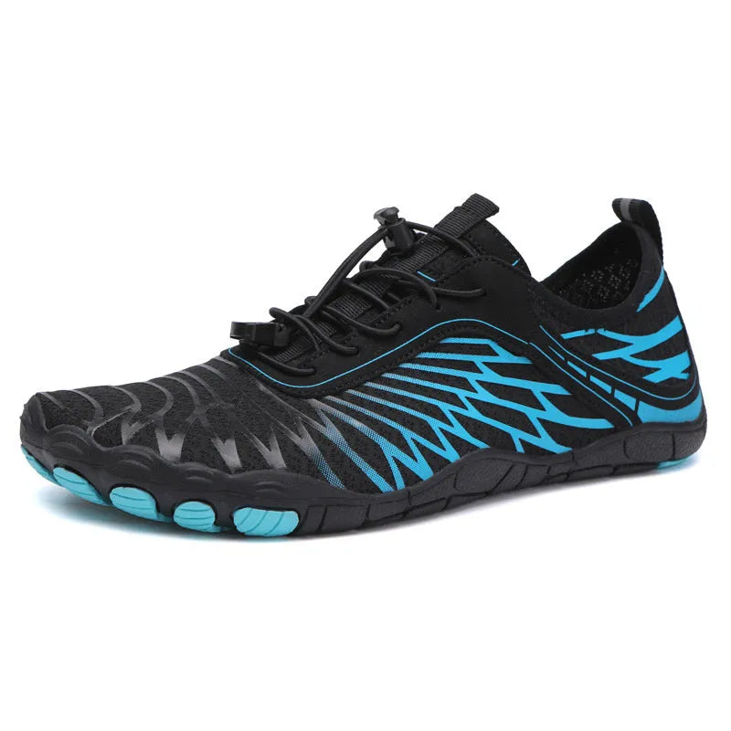 White and pink lace-up casual shoes with breathable lining and textured rubber sole
