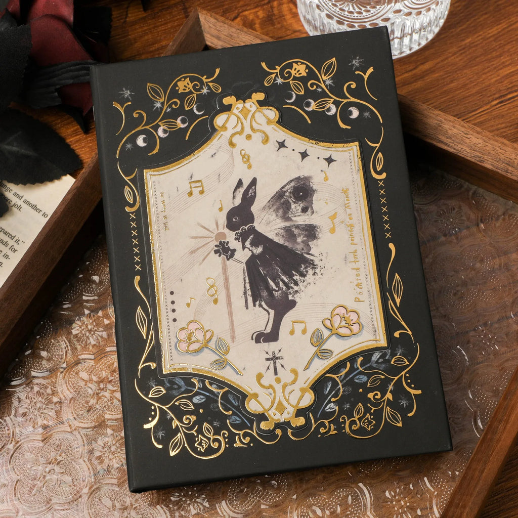Retro Gothic style A5 notebook with animal and nature themed cover designs