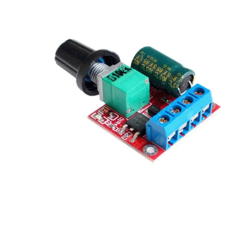 PWM DC motor speed controller with potentiometer knob for 5V-35V motors up to 5A
