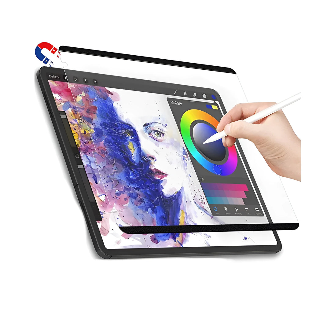 Flat frosted magnetic PET screen film for iPad Pro 11 inch with matte anti-glare surface and magnetic edges
