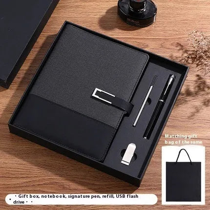 A5 soft pu leather notebook in business brown colour with wood-free paper pages