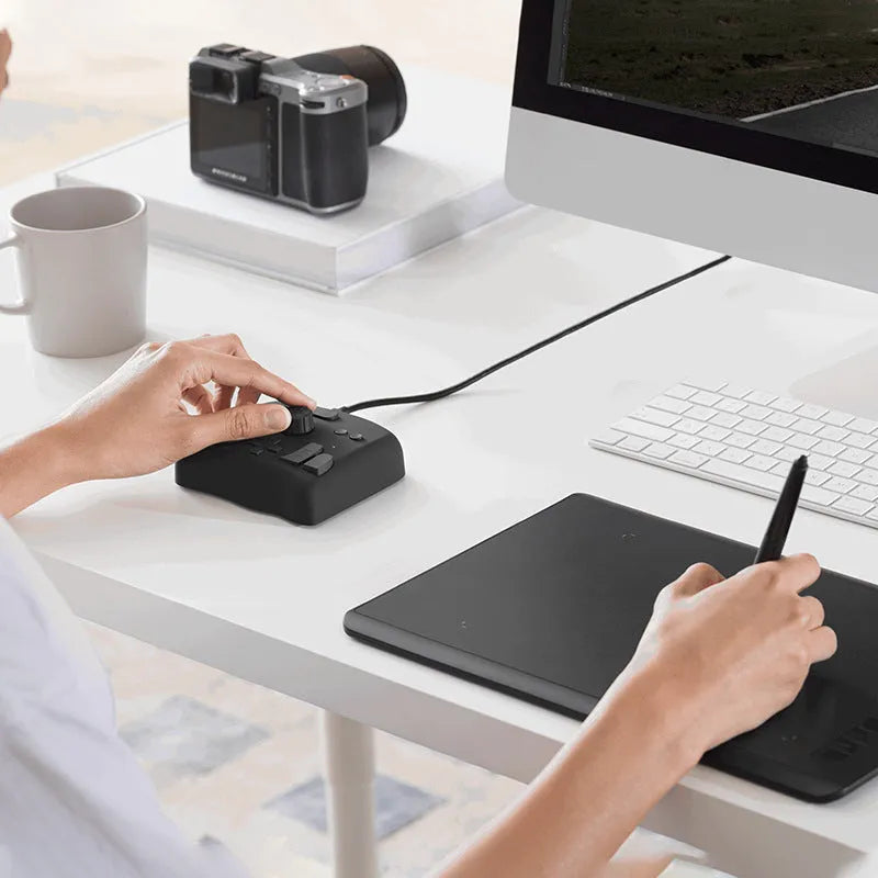 TourBox NEO video editing controller auxiliary keyboard for tablet use