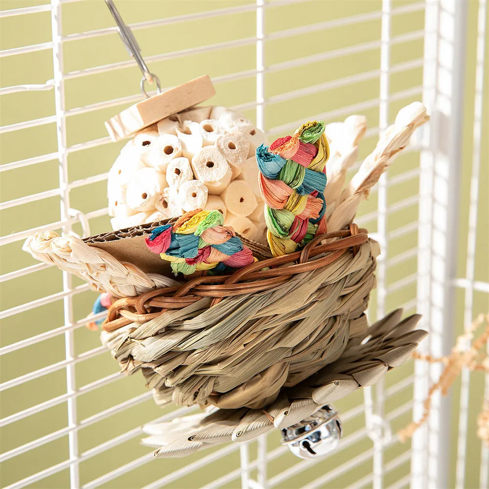 Parrot molar gnawing toy for medium to large birds with three size options