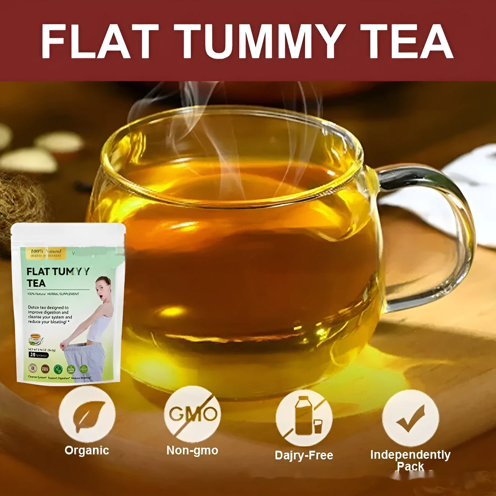 28 Day Slim Flat Tummy Tea programme with nine herbal tea blends including MACA energy and skin whitening collagen teas