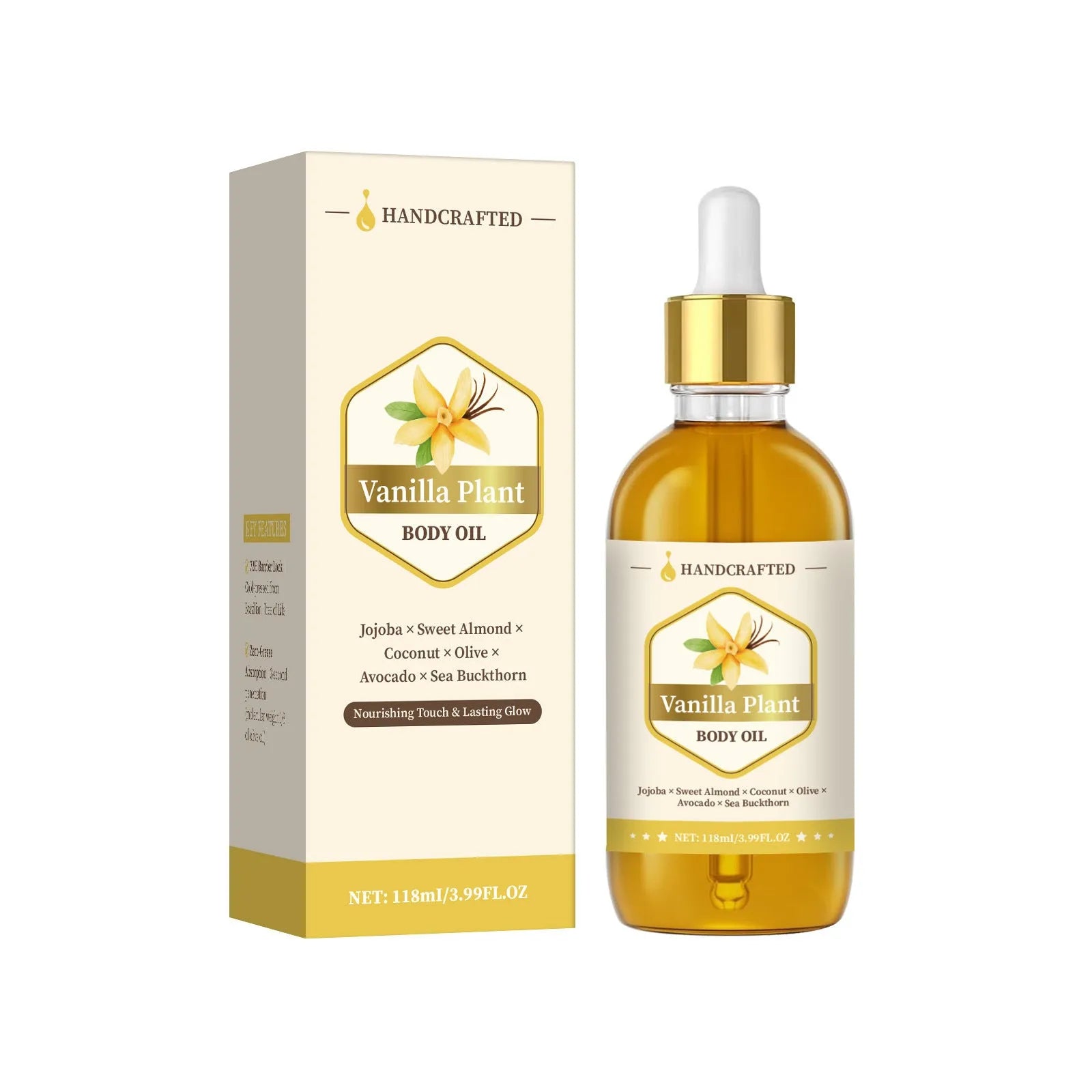 Soothing essential oil body massage oil 118ml bottle for neutral and universal skin types
