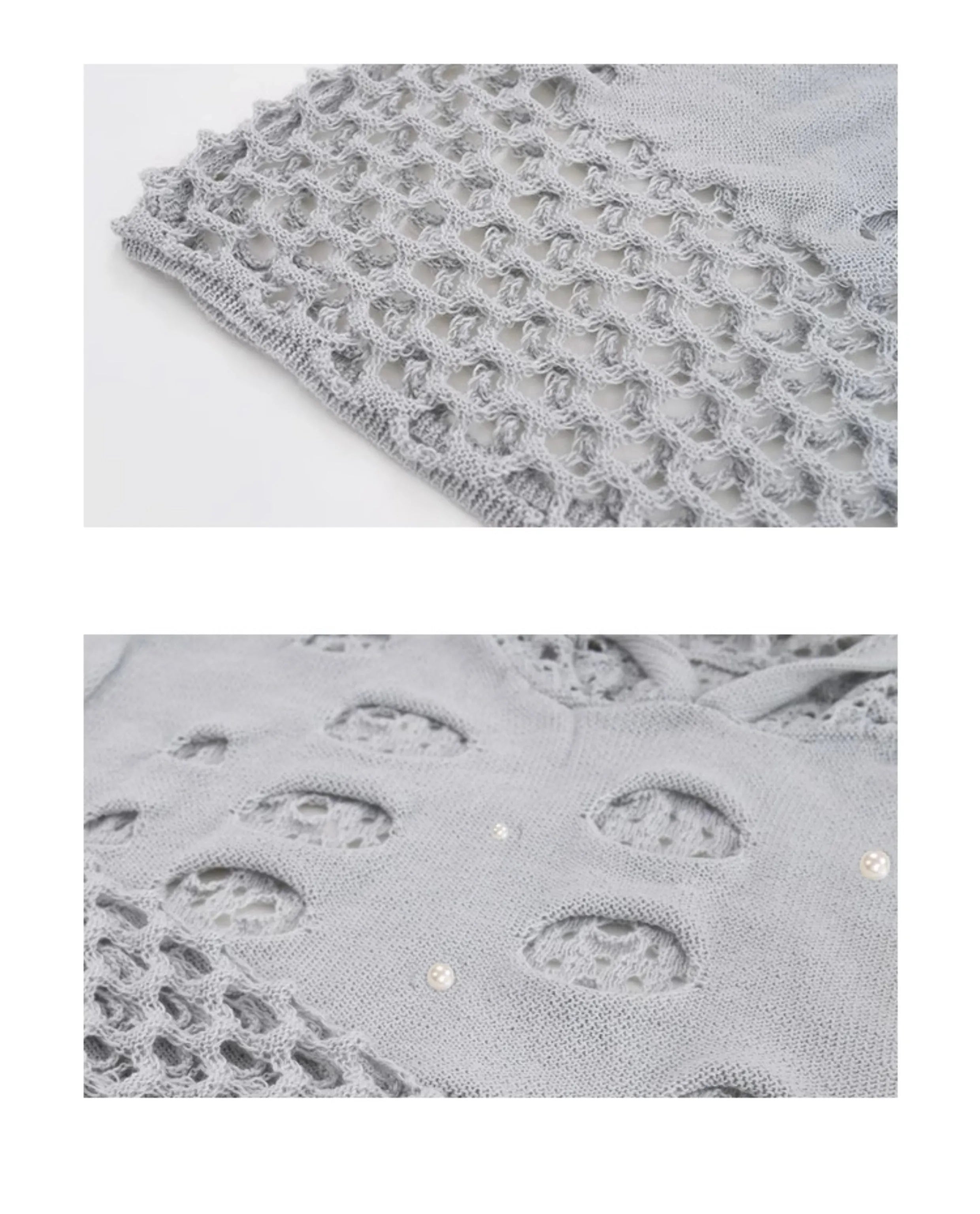 Black men's hooded sweater with pearl decorative detailing, loose fit with pullover closure