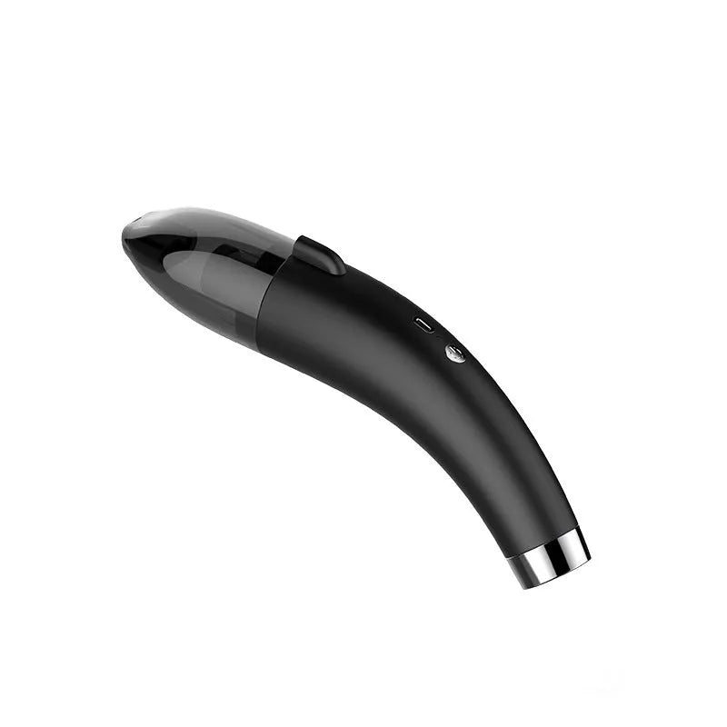 Handheld wireless car vacuum cleaner with 8000PA suction, USB charging, and folding or blow-and-absorb body options