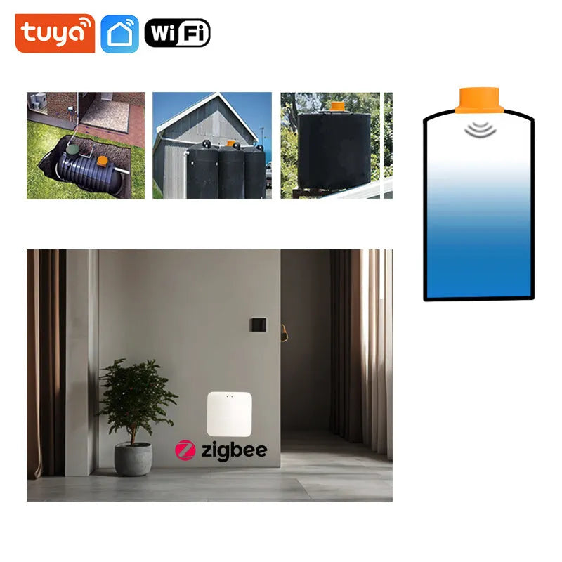 Moray wireless fluid level monitor for water and fuel tanks with mobile app remote control