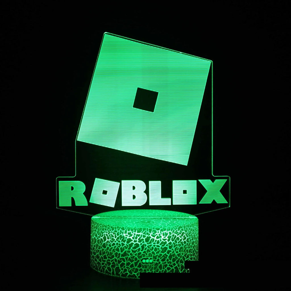 Red USB projection night light with acrylic shade, black base, colourful touch detail, and game handle shape