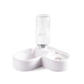 White cat water fountain with filtration system measuring 22x26x16cm