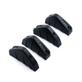 Black triangle rear spoiler chassis measuring 15cm with screw and adhesive fitting kit for General Motors vehicles