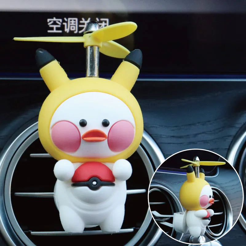 Rubber car air vent perfume clip with oleander dragonfly design, one size, includes perfume and aromatherapy unit.