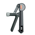 Adjustable spring grip strengthener in ABS plastic for household fitness and health massage available in white black and green