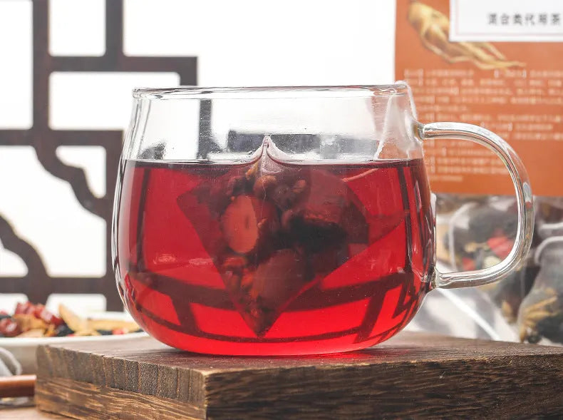 Box of Ginseng Black Wolfberry Tea containing 40 individual 5g tea bags.