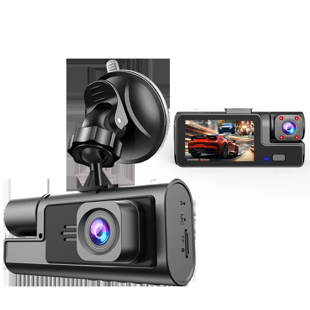 Front or rear car WiFi driving recorder with 2.0 inch screen on dashboard