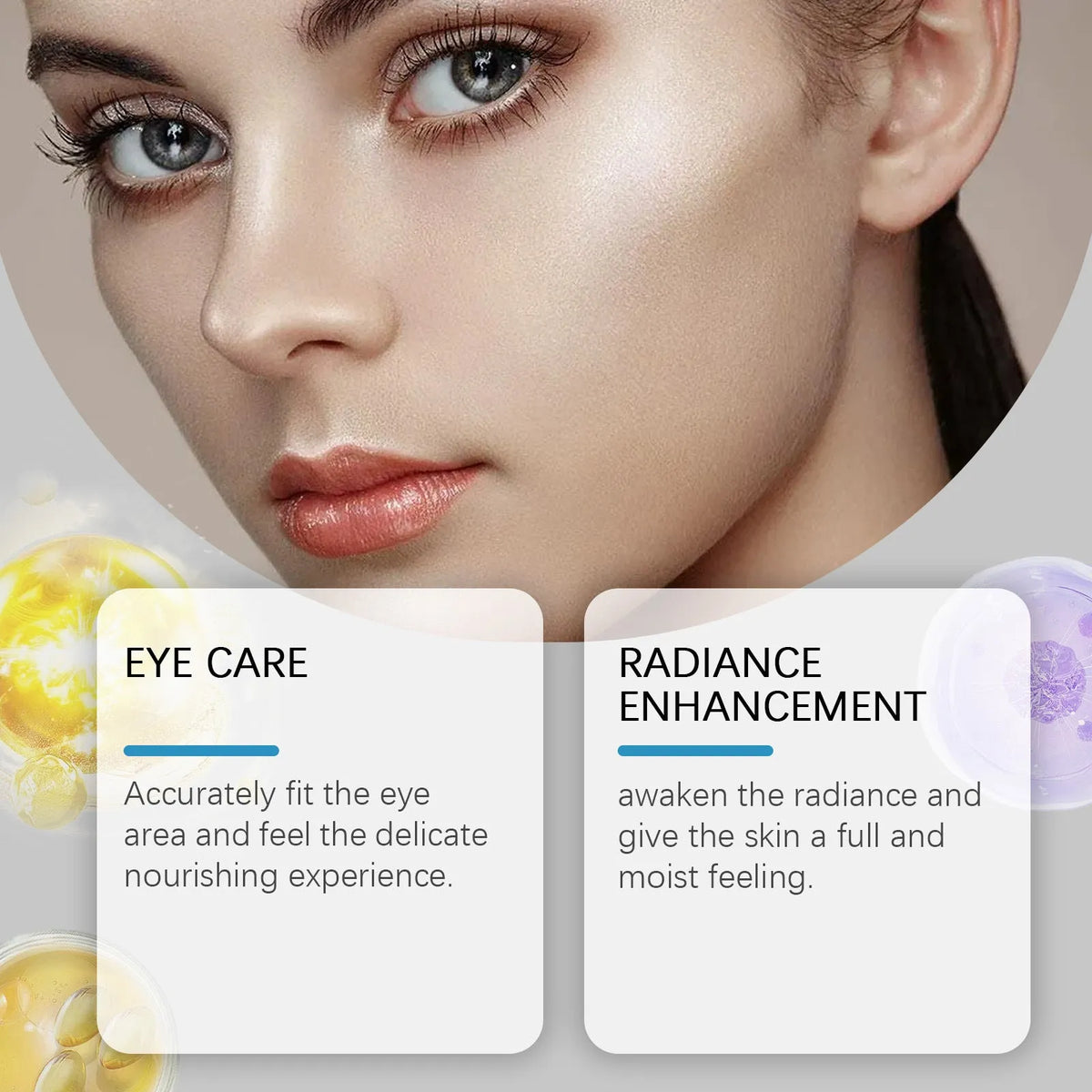 A single pair of micro needle eye patches for targeted under-eye skincare treatment.