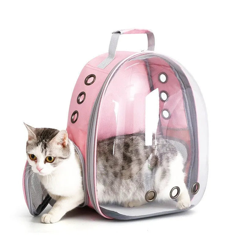 PC astronaut cat diaper bag in medium capacity with side-open access