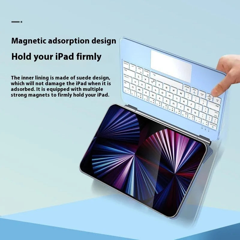 Suspension Magic Control Bluetooth keyboard with integrated protective sleeve for iPad tablets