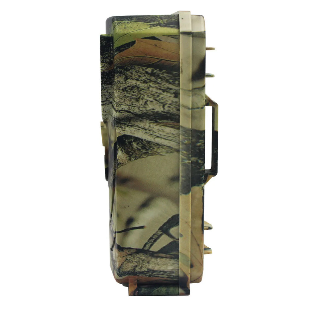 Yellow brown 16MP hunting game camera with infrared night vision for wildlife monitoring