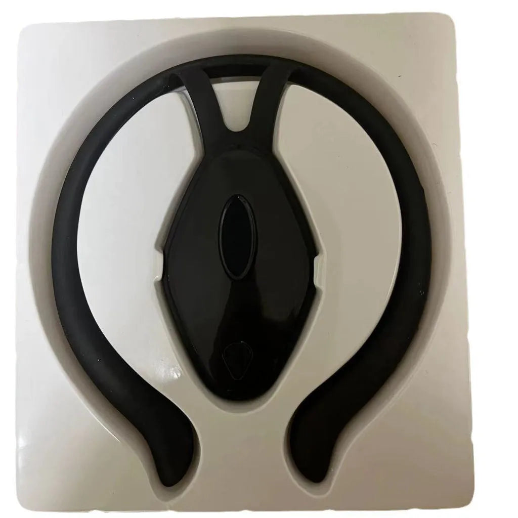 Children's portable posture corrector with smart LCD display and vibration reminder, available in black or orange, USB rechargeable.