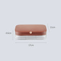 Modern minimalist jewelry storage box with multi-layer organisation in four colour options