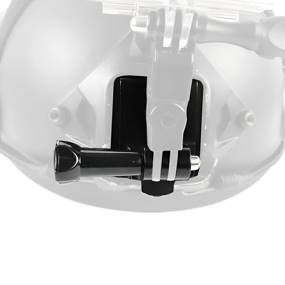 Black aluminium alloy helmet holder extension rod with quick-release bracket for GoPro 3 and GoPro 4 cameras