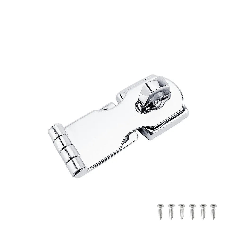 Silver 304 stainless steel lock bolt with mirror finish for doors and cabinets
