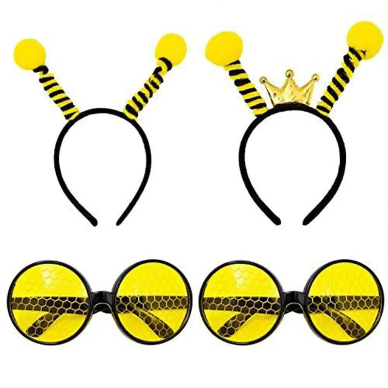 Children's insect-themed dress-up set with a cloth headband and matching glasses.