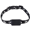 Black GPS pet tracker with ABS casing and USB charging port