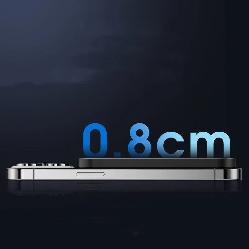 Black and titanium gold magnetic wireless alloy power bank with creative design