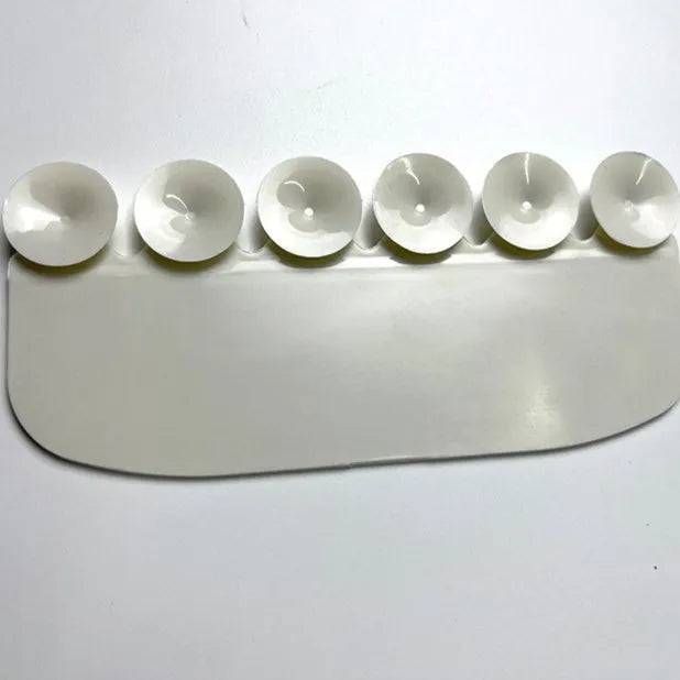 White curved PVC urine blocking board for children's toilet training against toilet