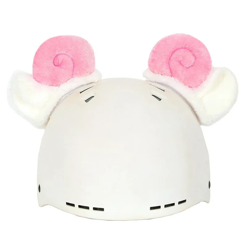 Plush cartoon character helmet and hat cover set in medium size for children's costume events