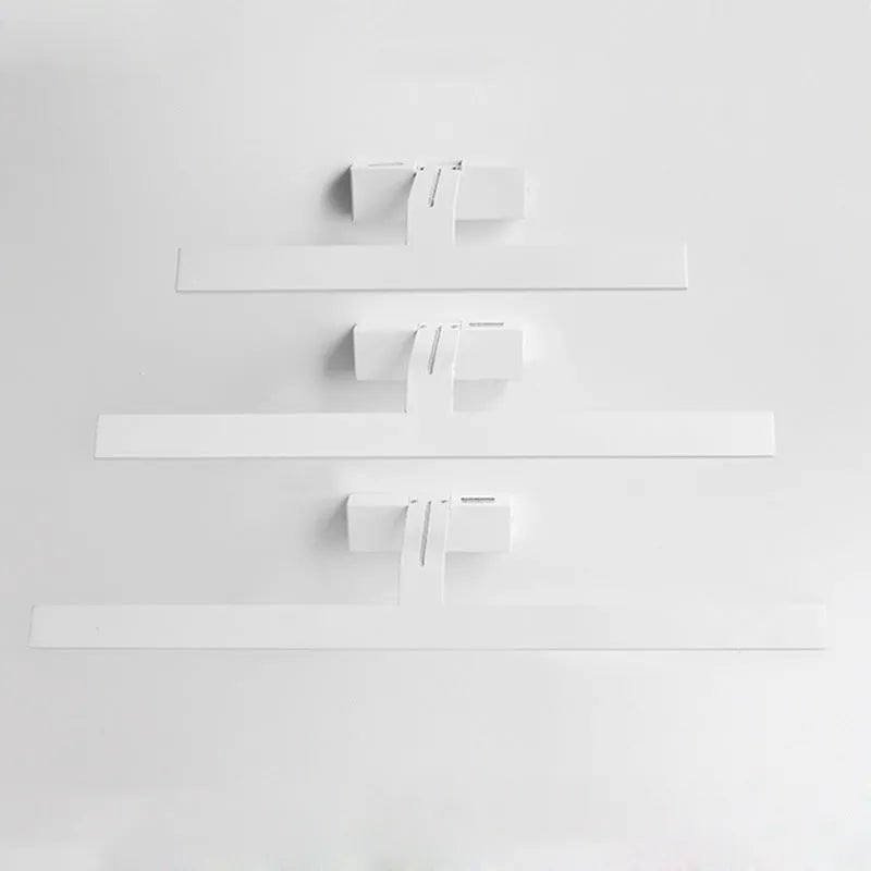 White LED mirror headlight for bathroom with three colour options and multiple size variants