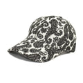 Polyester baseball cap with paisley print in black, blue, or wine red, size M for 56-58cm head.