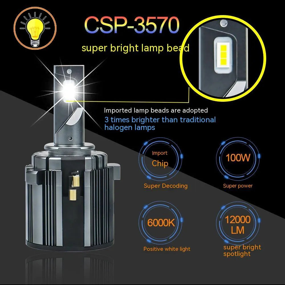 Golf 7 LED headlight bulb with aviation aluminium construction and IP68 rating