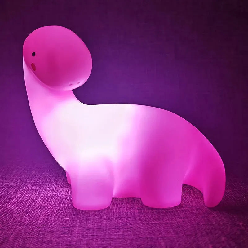 Cartoon enamel LED bedside lamp in Cloud Blue, 12x8x8cm, for children's room decoration