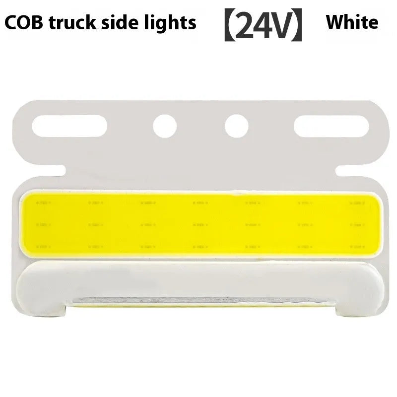 Waterproof aluminium LED truck side light in choice of colours for 12V or 24V vehicles