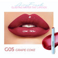 Waterproof moisturising lipstick in a choice of six colours, showing 1.8g net content.