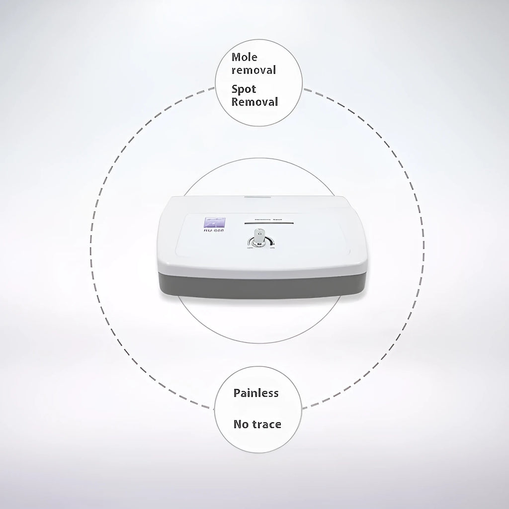 White handheld spot removal pen for commercial beauty salons with adjustable power settings